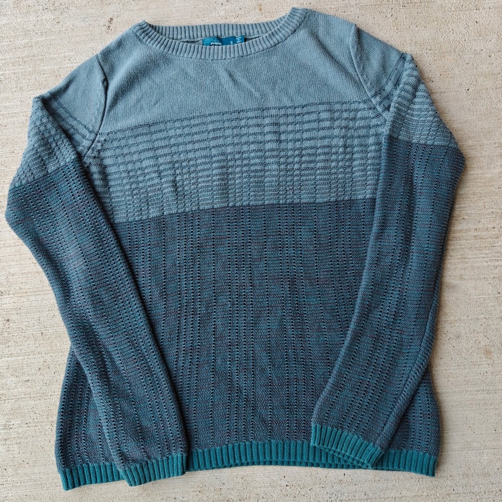 Prana Crewneck Pullover Organic Cotton Sweater Women's Small Knit Gorpcore‎ EUC